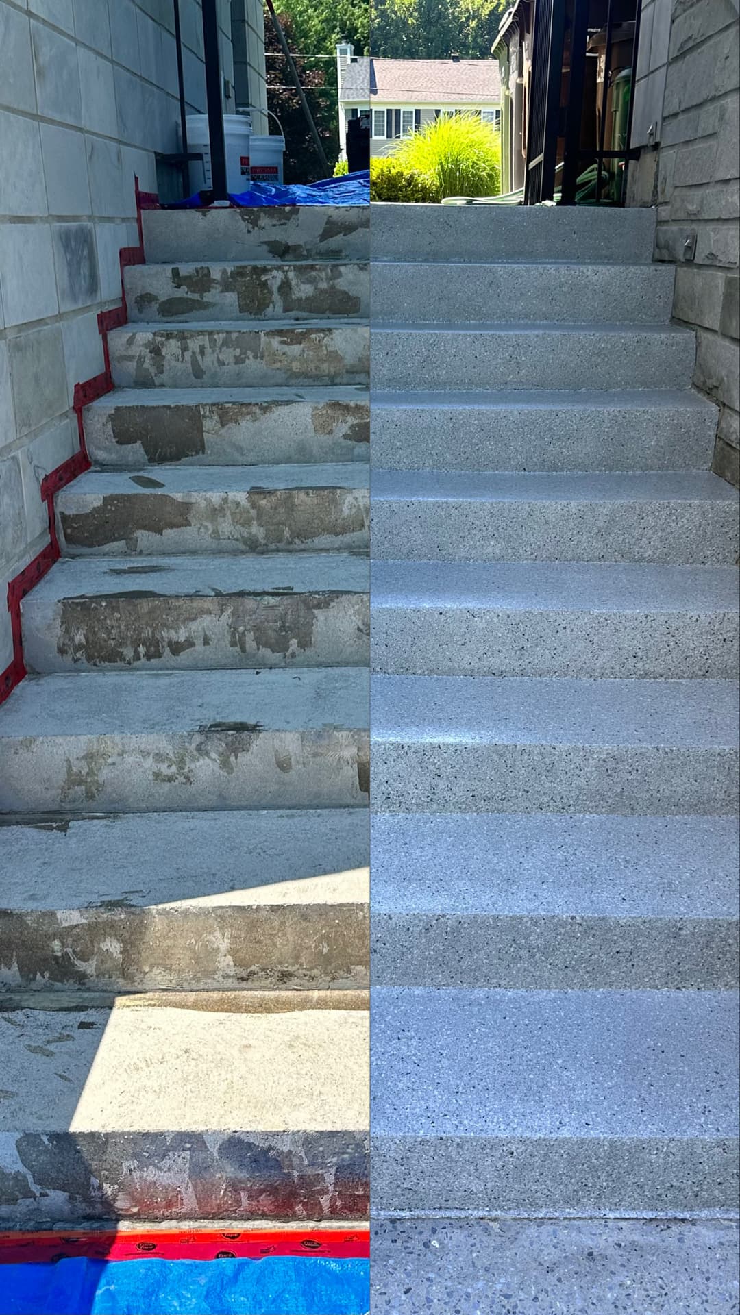 Avant/ après escalier 